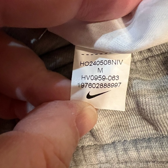 Nike Heather Gray Tech Fleece Joggers with Black Details - Picture 8 of 9